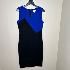 Milly NWT black and blue sleeveless dress size 8 women’s